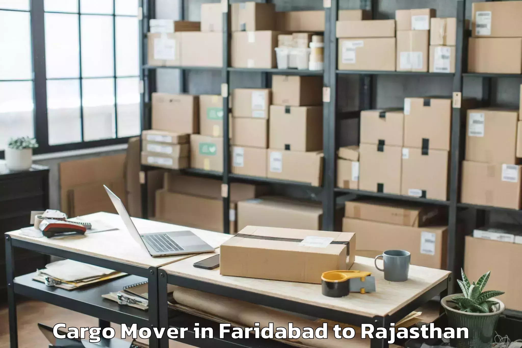 Book Faridabad to Jhunjhunun Cargo Mover Online